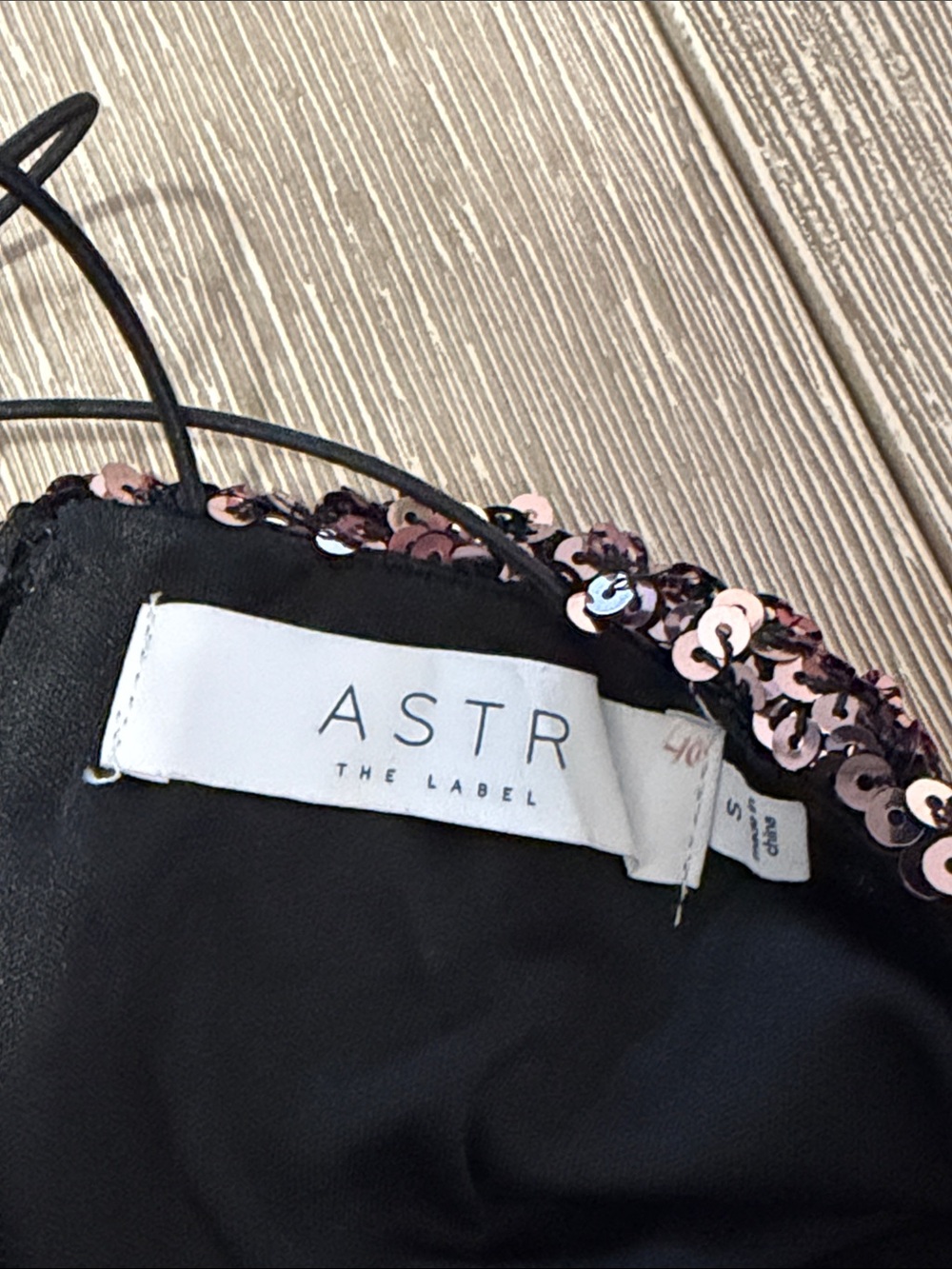 ASTR The Label Stretch Sequin Cutout Asymmetric Party Mini Dress Rose Pink S - Picture 9 of 10